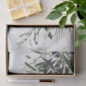 ティッシュペーパー: VINTAGE CHRISTMAS ：オリーブの枝 薄葉紙 (ギフト)