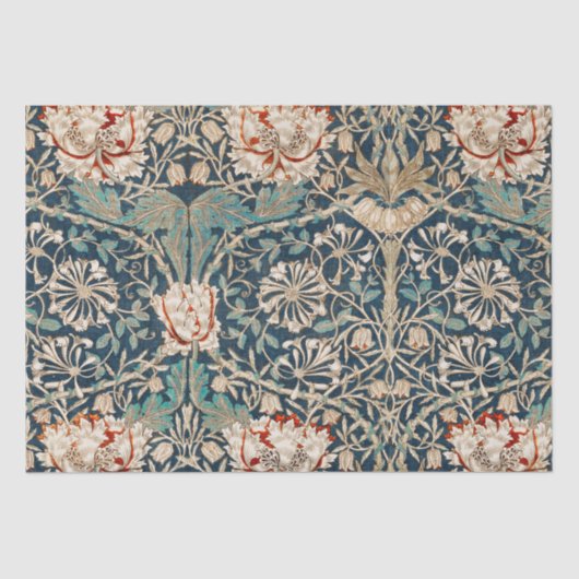 ティッシュペーパー: WILLIAM MORRIS :ハニーサックル 薄葉紙 (正面)