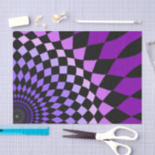 ティッシュペーパー'Alice Floor'紫 薄葉紙 (クラフト)