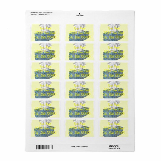 ティッシュボックス ラベル (フルシート)