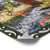 ティッシュヴィンテージカントリー絵画コテージ ポスター (角)