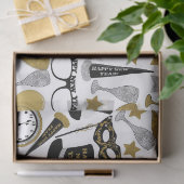 ティッシュ混合された大晦日パターンパーティーの 薄葉紙 (ギフト)