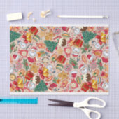 ティッシュ – クリスマスデザイン 薄葉紙 (クラフト)