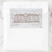 ティッセン・ボルネミッサ美術館 |マドリード，スペイン 長方形シール (バッグ)