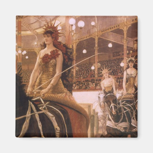 ティッソーによる『馬上の淑女たち (Circus)』 マグネット (正面)