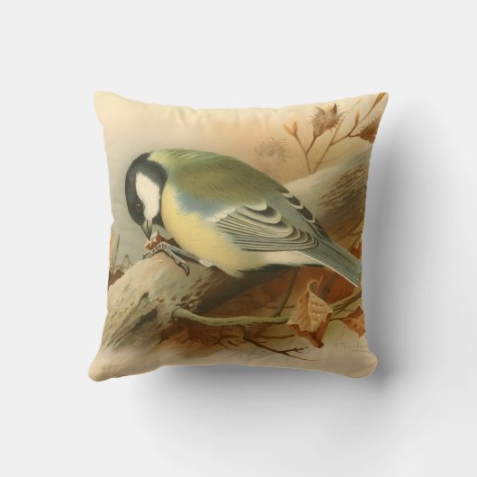 ティットバイ素晴らしロードリフォード鳥イラストレーション クッション (裏面)