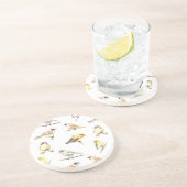 ティット鳥のパターン コースター (側面)