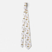 ティット鳥のパターン ネクタイ (裏面)