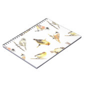 ティット鳥のパターン ノートブック (左側)