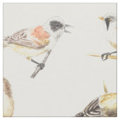 ティット鳥のパターン ファブリック (クローズアップ)