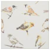 ティット鳥のパターン ファブリック (見本)