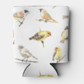 ティット鳥のパターン 缶クーラー (正面)