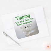 ティッピングは牛だけのものではなく、ティップジャーのスティック スクエアシール (封筒)