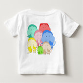 ティッピーつま先エレファントヘルドTシャツ ベビーTシャツ (裏面)