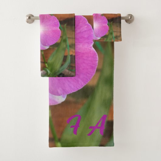ティッピーのピンクの蘭 バスタオルセット (インサイチュ)