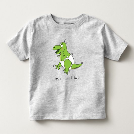 ティッピー·リル·T-レックスベビー恐竜の幼児Tシャツ トドラーTシャツ (正面)