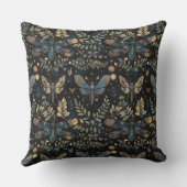 ティップの美しい優雅な緑の違う枝 クッション (裏面)