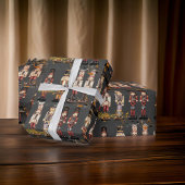 ティップトップくるみ割りカーキングスミュージカルスタッフ ラッピングペーパー