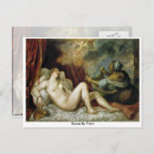 ティツィアーノによるダナエ ポストカード (正面/裏面)