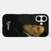 ティツィアーノによる自画像、ルネサンス期のヴィンテージアート Case-Mate iPhoneケース (裏面 (横))