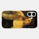 ティツィアーノによる「鏡を持つ女」 ルネサンスのレトロな芸術 Case-Mate iPhoneケース (裏面 (横))