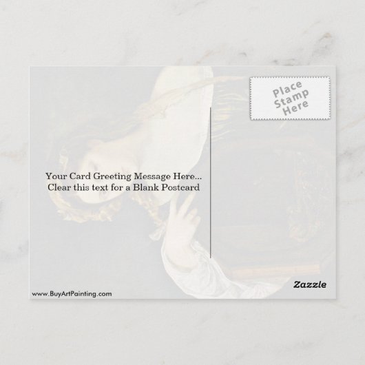 『ティツィアーノの『地上のもののはかなさ(ヴァニタス)』』 ポストカード (裏面)