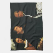 ティツィアーノ・ヴェチェッリオのコンサート ヴィンテージ ルネサンス美術 キッチンタオル (縦)