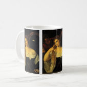 ティツィアーノ『鏡の女』、ヴィンテージ・ルネサンス コーヒーマグカップ (正面左)