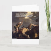 ティツィア引用文&デビッド/ゴリアテ絵画スの贈り物 カード (正面)