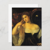 ティティアンによる鏡を持つヴィンテージ・ルネッサンス (正面/裏面)