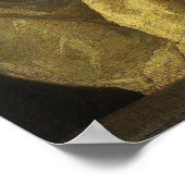 ティティアンによる鏡を持つヴィンテージ・ルネッサンス ポスター (角)