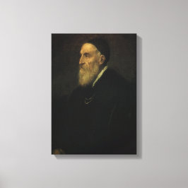 ティティアンの自画像、ルネサンス時代のヴィンテージアート キャンバスプリント