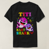 ティティシャークTitiシャーク家族の母の日 Tシャツ (デザイン正面)