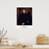 ティティツィアの若者のポートレート ポスター (キッチン)