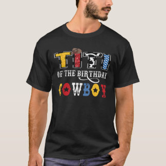 ティティーオブザ誕生日カウボーイウェスタンロデオティティ Tシャツ