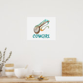 ティテネシー女性のカーボーイ ポスター (キッチン)