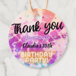 ティデーイ女の子の感謝してい誕生メッセージカード。 フェイバータグ