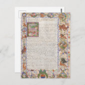 ティトゥス・リビウス歴史中世の写本 ポストカード (正面/裏面)