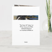 ティトンはワイルドホースのグリーティングカードに達する 招待状 (裏面)