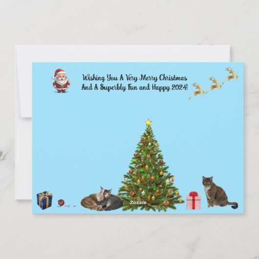 ティト、タズ、アニーと一緒にメロウなクリスマスを シーズンカード (裏面)