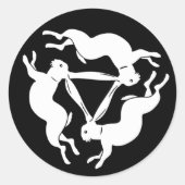 ティナーのうさぎ ラウンドシール (正面)