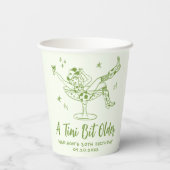 ティニお洒落ビット古い緑の誕生日パーティー 紙コップ (裏面)