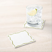 ティニお洒落ビット年上のマルティニ誕生日 スクエアペーパーコースター (インサイチュ)