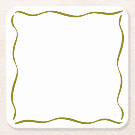 ティニお洒落ビット年上のマルティニ誕生日 スクエアペーパーコースター