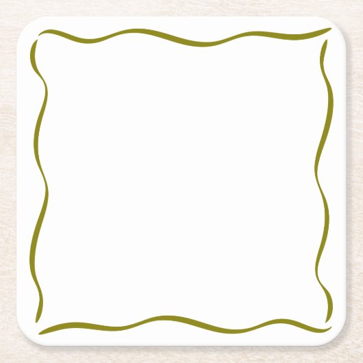 ティニお洒落ビット年上のマルティニ誕生日 スクエアペーパーコースター (正面)