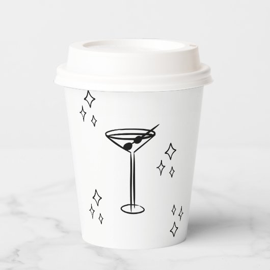 ティニお洒落ビット年上のマルティニ誕生日 紙コップ (正面)