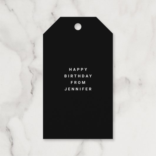 ティニの少し古いカクテルの誕生日パーティー ギフトタグ (裏面)