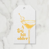 ティニの少し古いカクテルの誕生日パーティー ギフトタグ (正面)