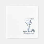 ティニの少し古いカクテルの誕生日 スタンダードカクテルナプキン (正面)