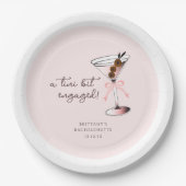 ティニはマルティ婚約したニピンクのバチェロレッテを噛んだ ペーパープレート (正面)